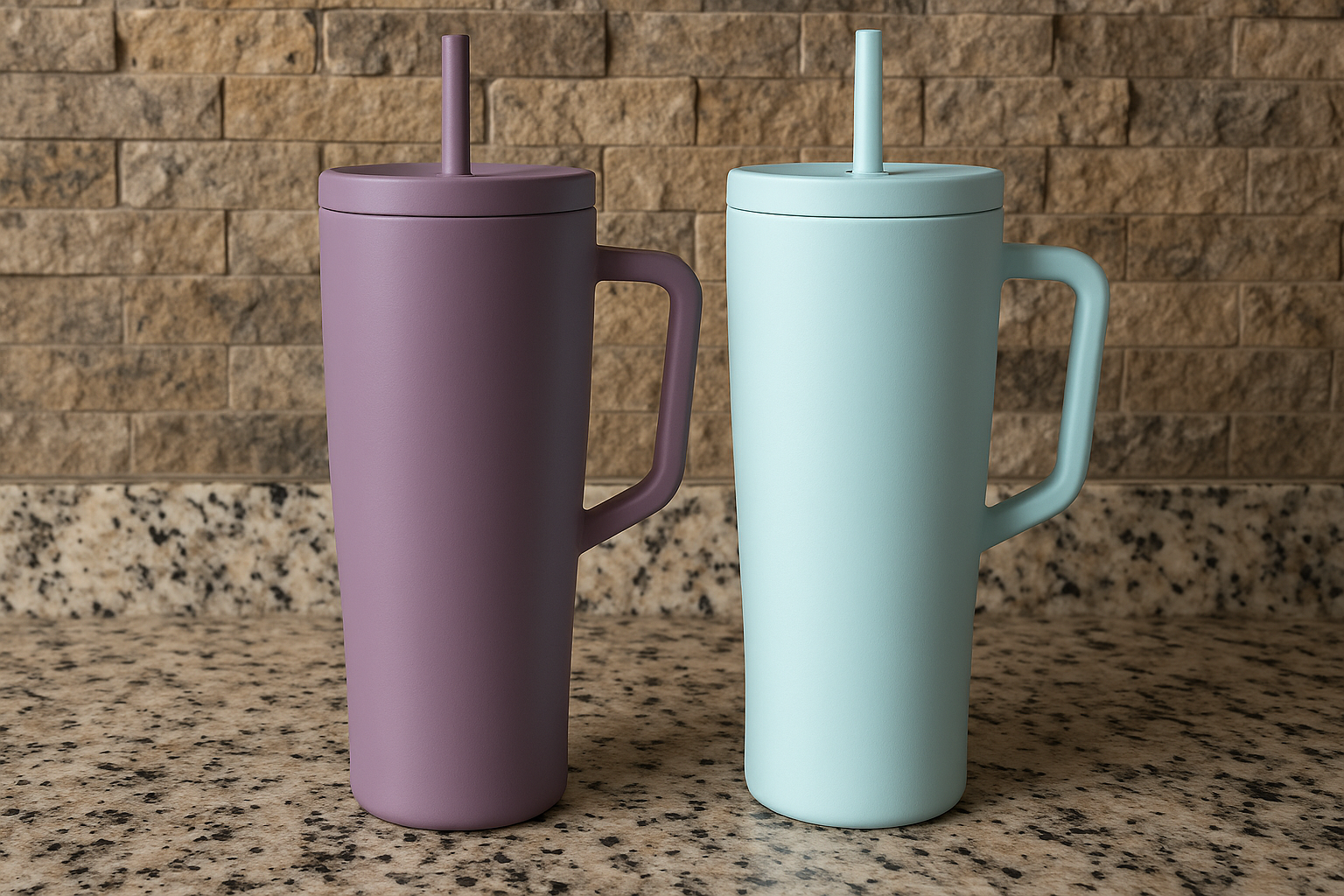 Straw Tumbler na academia