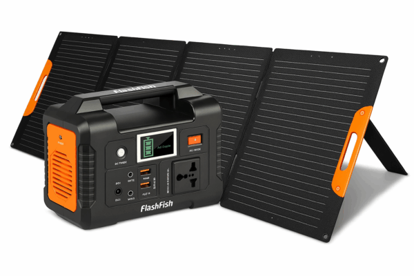 Power Bank FLASHFISH E200 200W 151Wh+Painel Solar FLASHFISH Tsp60W